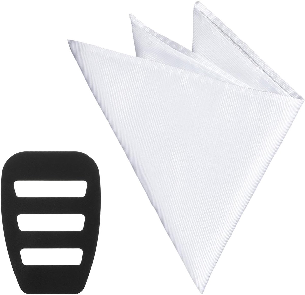 Zakdoeken voor mannen 22 x 22 cm - witte zijden zakdoek - stijlvol en herbruikbaar - SnelShoppen