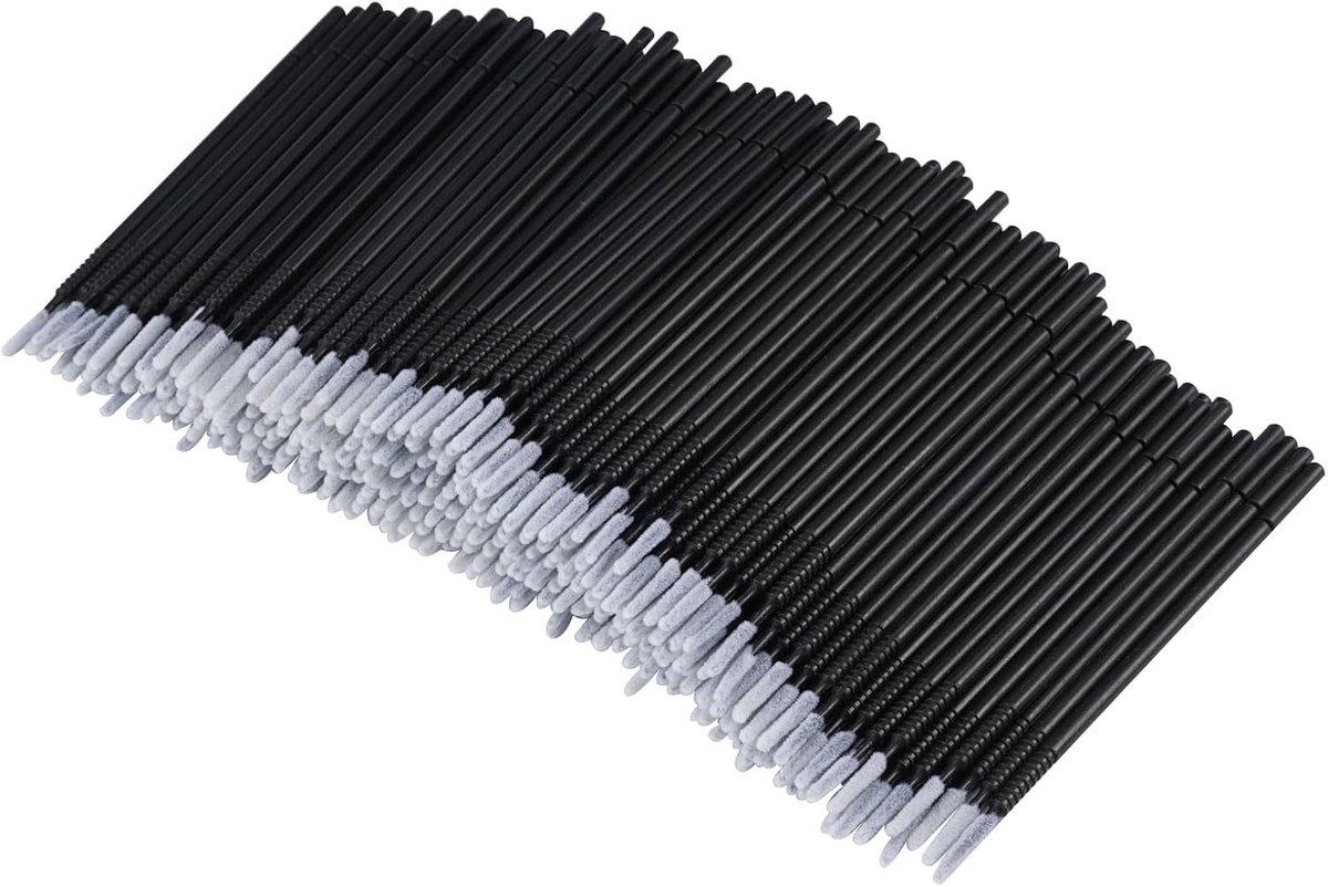 Micro borstels 10cm - 400 stuks - wegwerp - ideaal voor make-up en reiniging - SnelShoppen