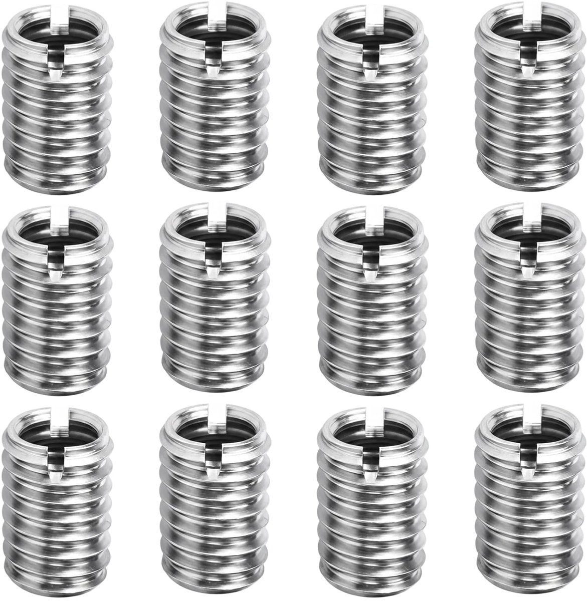 Draadstukken M12 A M10 - RVS 15mm - Set van 12 stuks - Voor reparatie en optimalisatie - SnelShoppen