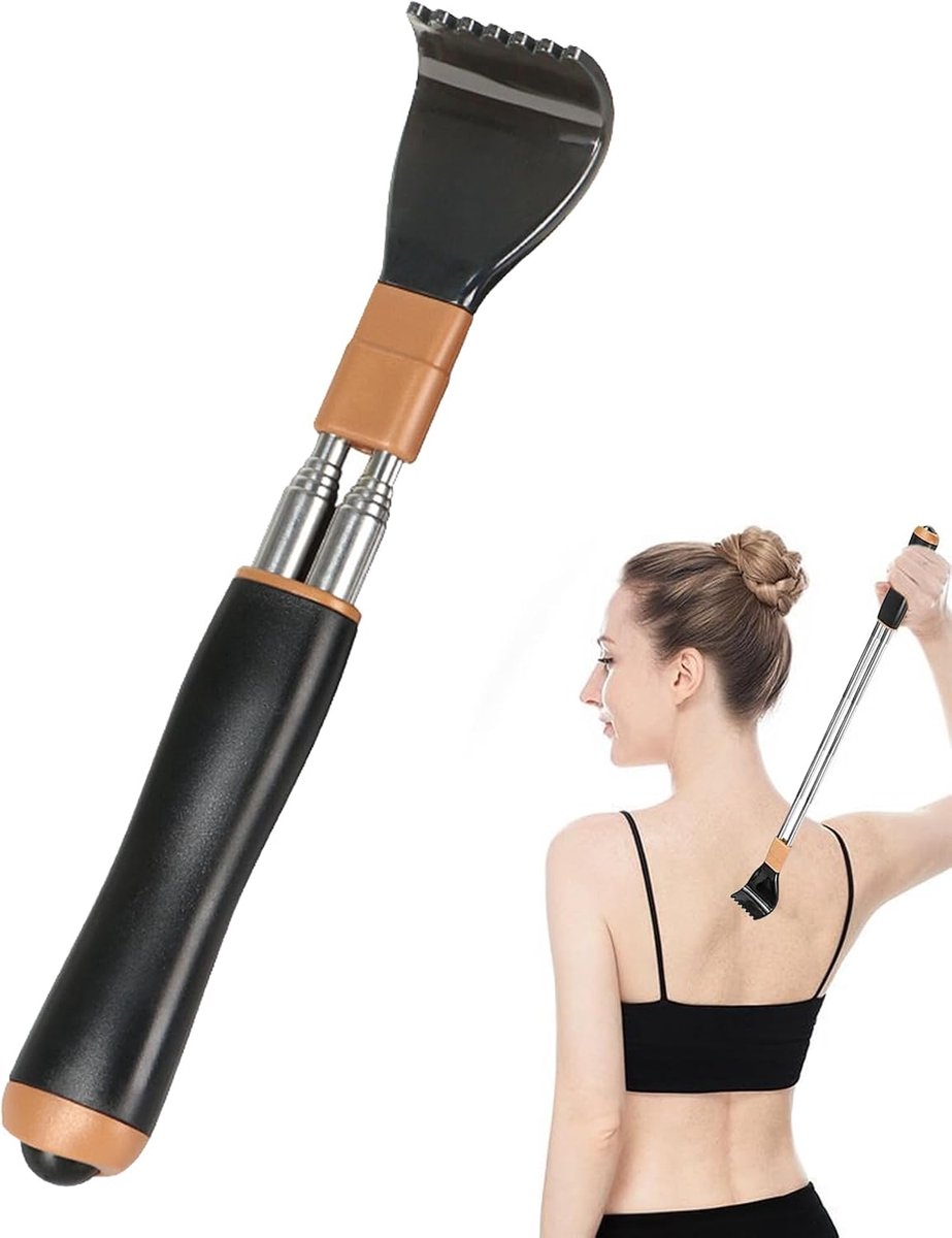 Telescopische rugkrabber 54 cm - hoogwaardig PP-materiaal - ergonomisch ontwerp - onmiddellijke verlichting bij jeuk - SnelShoppen