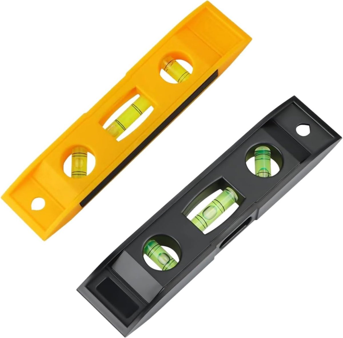 Waterpas - 2-delige torpedo waterpas - magnetische basis - voor precisiewerkzaamheden - SnelShoppen