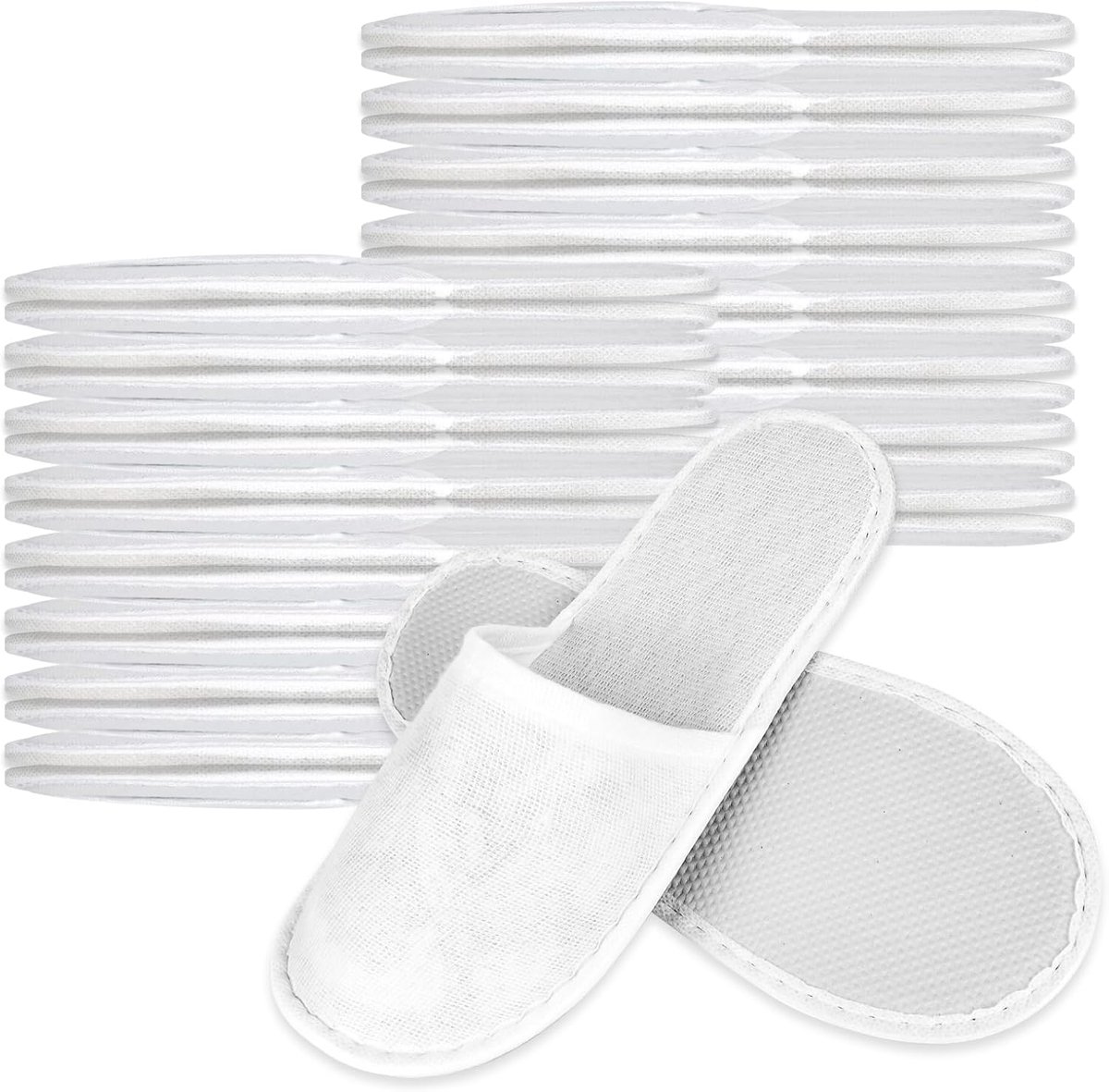 Hotelpantoffels 20 paar - Badstof - Antislip - Comfort voor logeerkamer - SnelShoppen