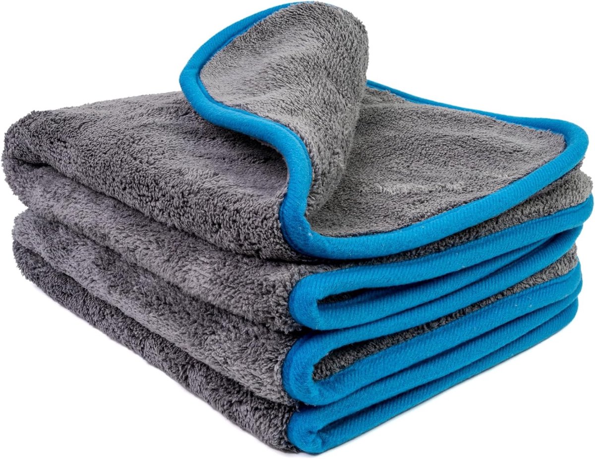 Microfibre doeken 1100 GSM - extra zacht - pluisvrij - ideaal voor autoverzorging - SnelShoppen
