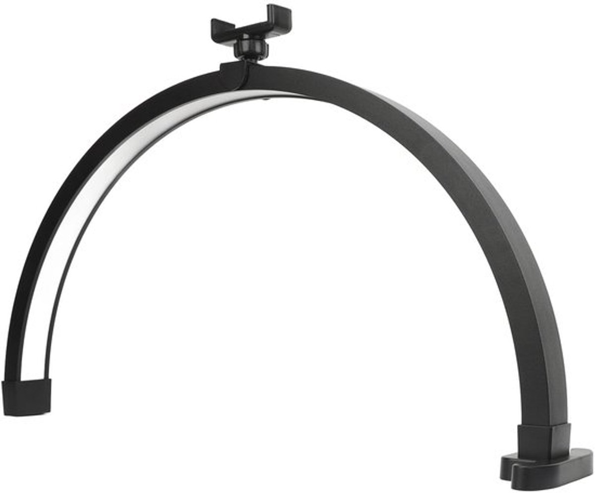 Halve Maan Lamp voor Nageltafel Kromme Maan Tafel Lamp Nageltafel Lamp 20W 1500LM 3200 tot 5600K Dimbare Kromme Maan Nagellamp met Telefoonclip