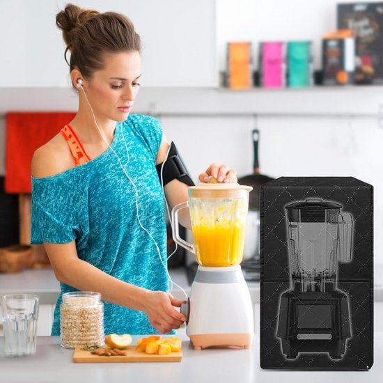 Blenderhoes - Keukenmachine Cover - Aanrecht Beschermen - Stof- en Krasbestendig - 27 x 26 x 4 cm - Single Feature — afbeelding 5