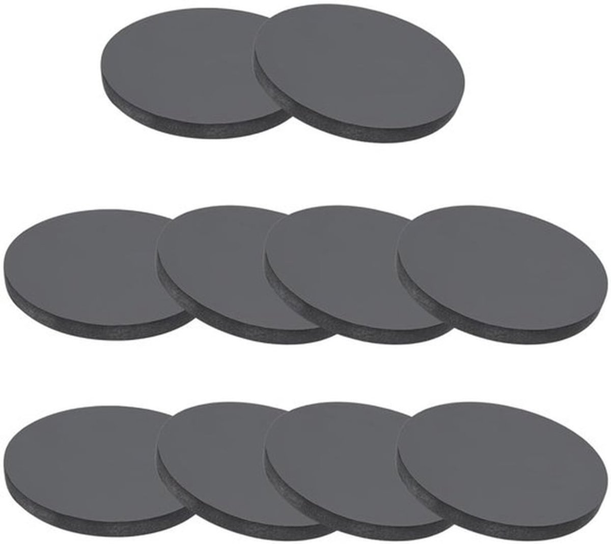 Rubber Spacer Ringen 70mm ID x 6mm Dikte - 10 Stuks Anti-vibratie Gasket Pad Zwart