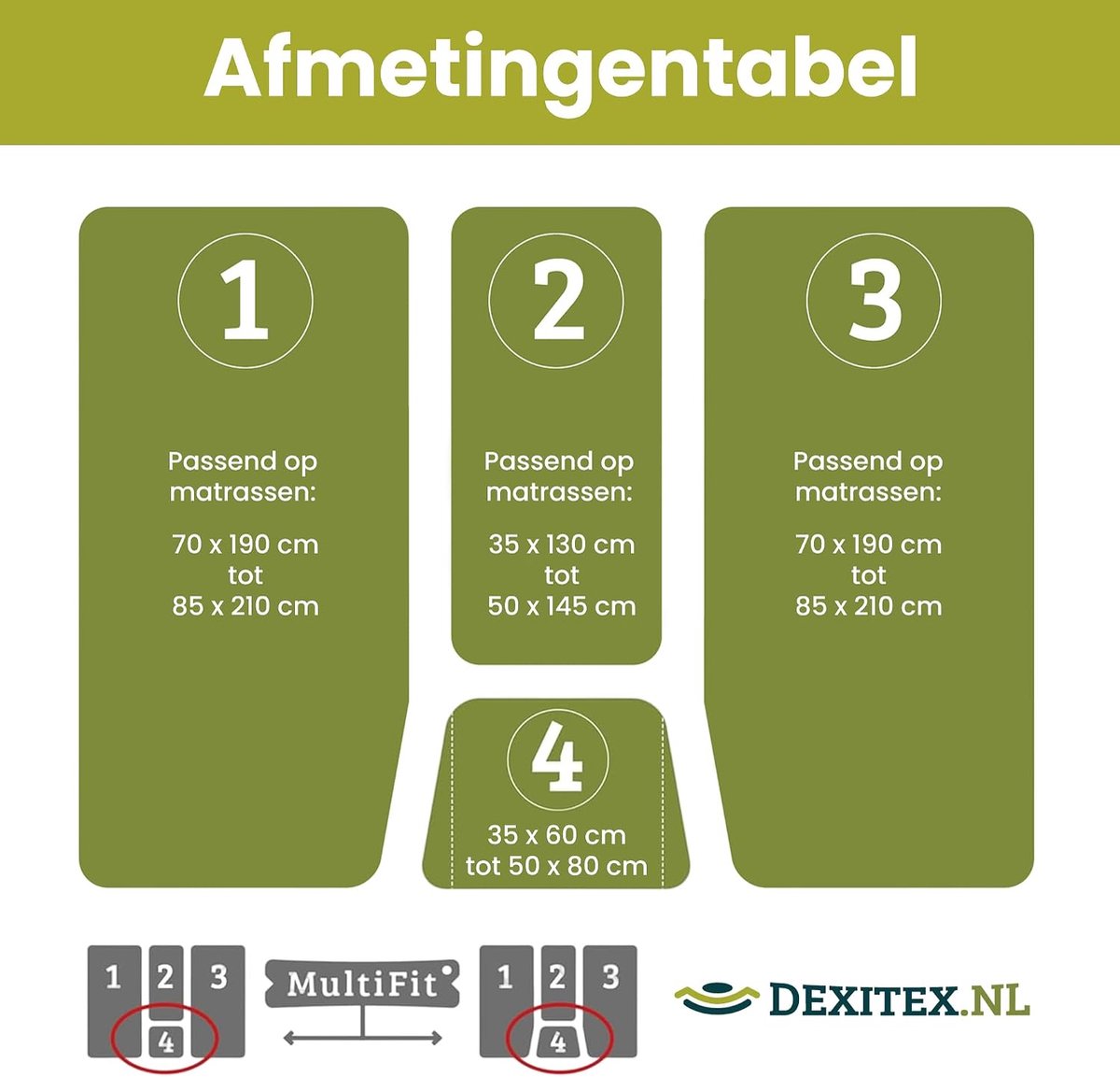 Fitted sheet set 4-delig - grijs - 100% katoen - perfect voor caravans en motorhomes - ShopVlot