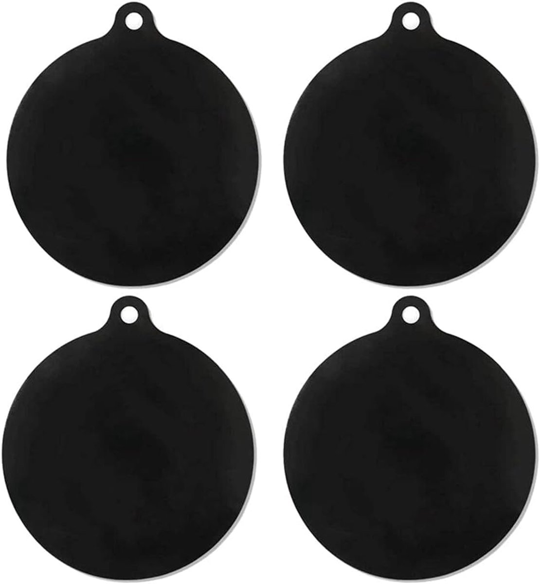SnelShoppen - 4 Stuks Silicone Beschermmat voor Inductiekookplaat, Inductiemat, Temperatuurbestendig tot 250°C, Keuken Accessoire, Hittebestendig, Zwa