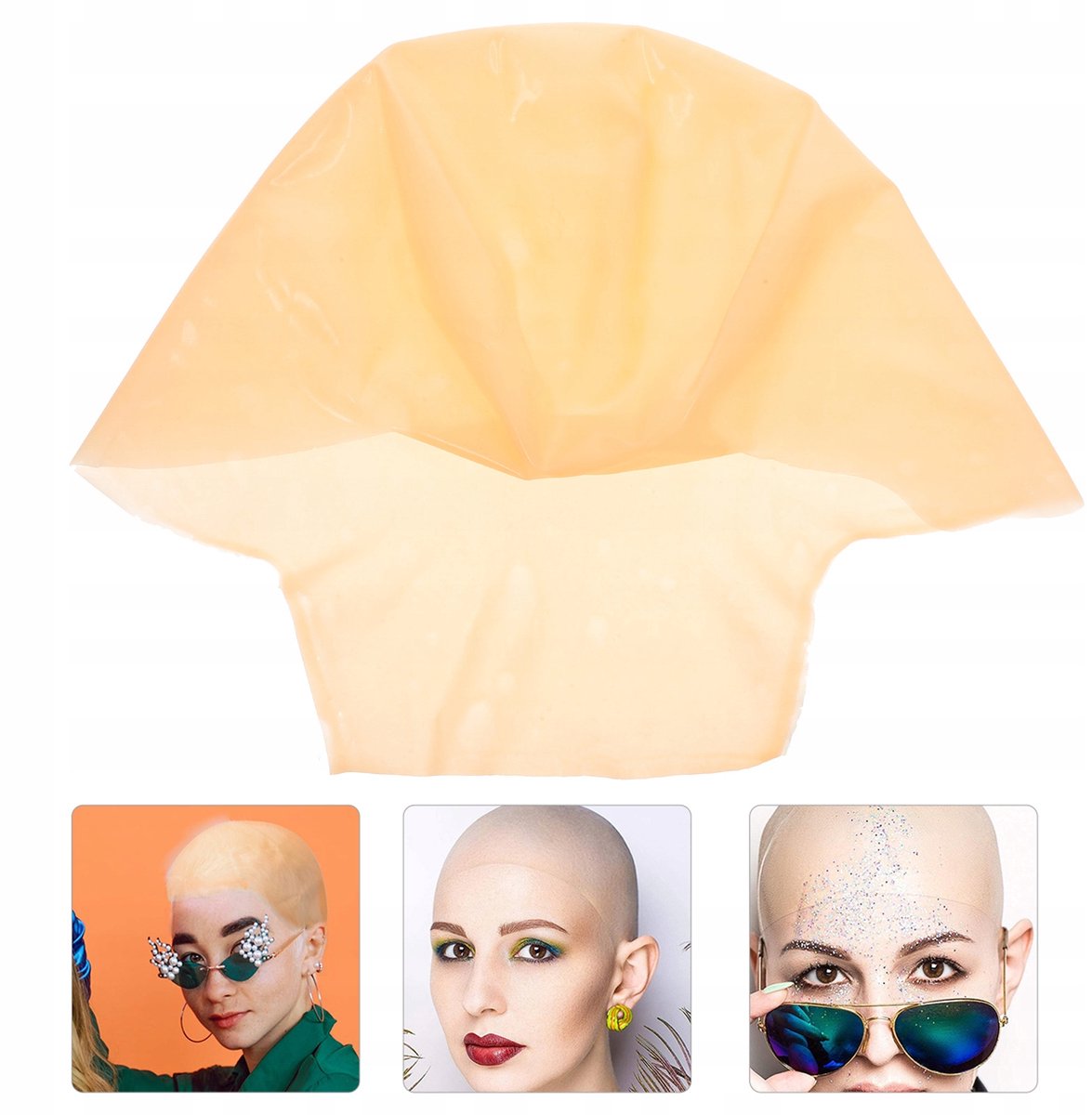 Latex Monnik Hoofdpruik - Univ. Maat - Cosplayaccessoire