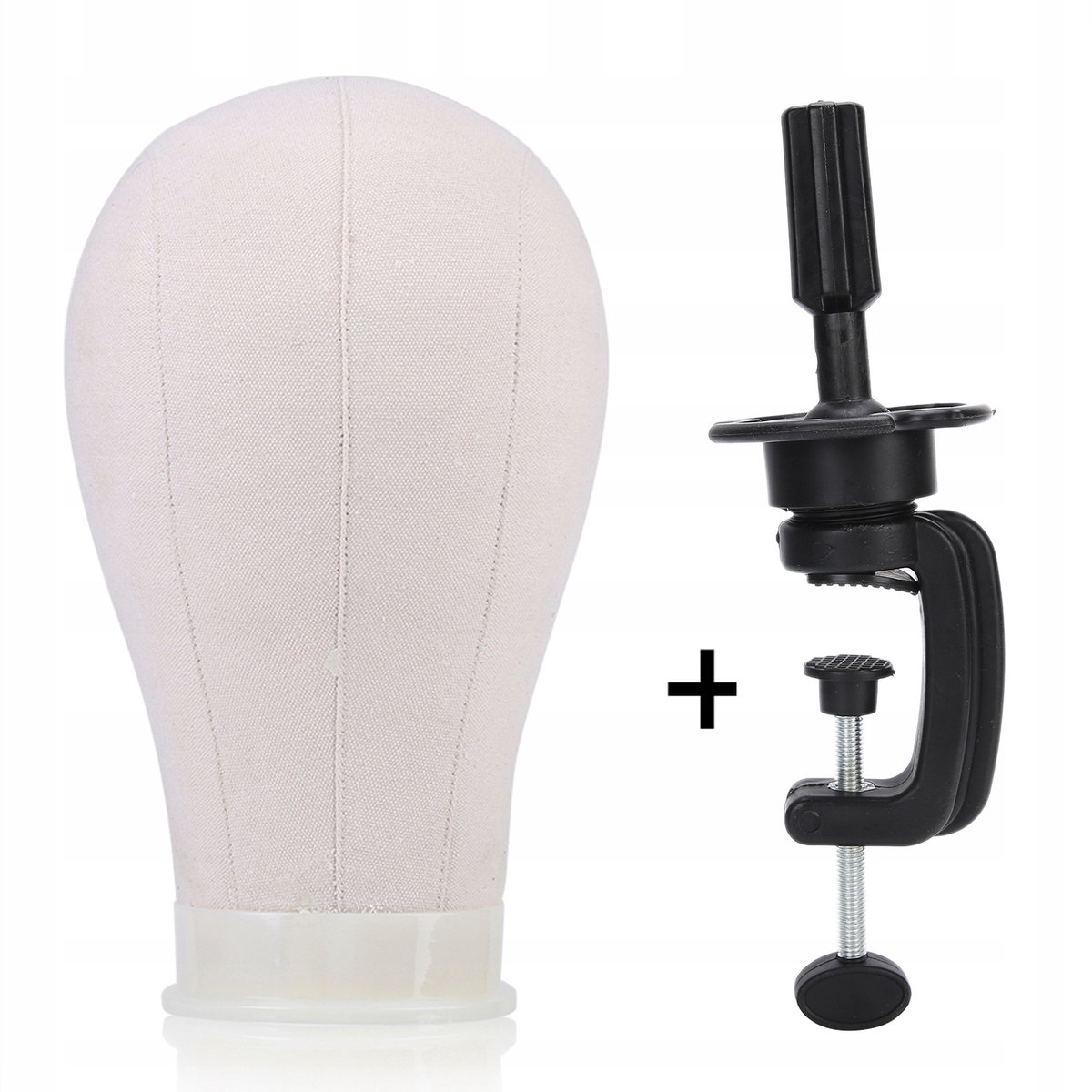 Pruikhouder Set met Klem - Stabiliteit voor Pruiken & Hoeden