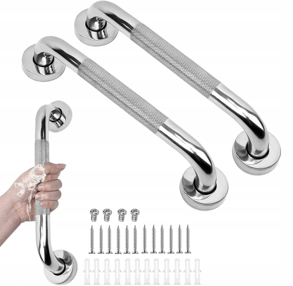 Merkloze Wandgreep Badkamer 30cm - Antislip Douche- en Badgreep