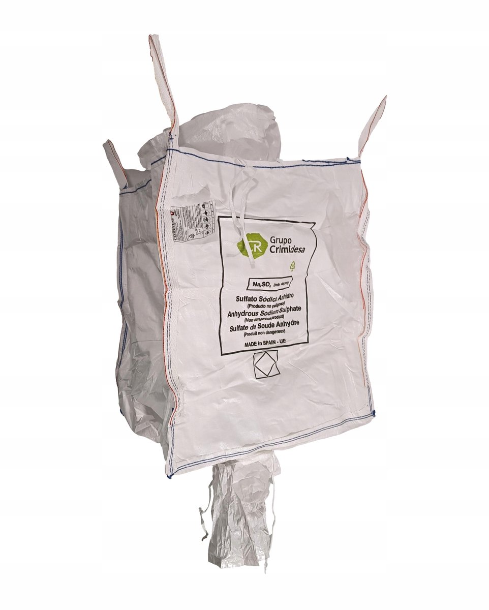 Big Bag 90x90x110 cm met stortkoker, folie voering, voor CCM/kuilvoer