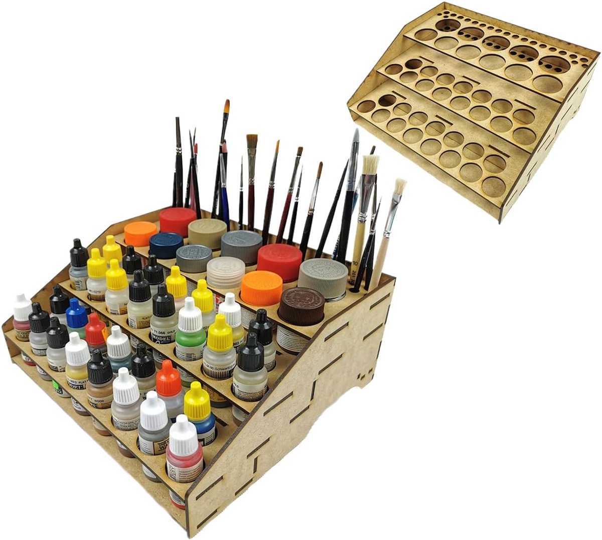 Model Building Organizer - Tool and Paint Holder - Citadel Paint Stand - Tabletop Model Organizer for Colors - ShopVlot
