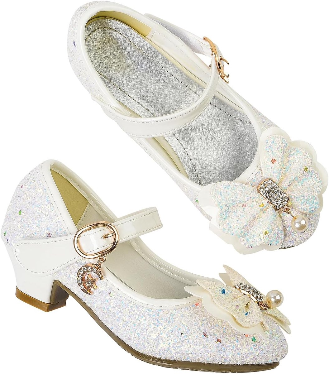 Meisjes prinsessenschoenen glitters - verjaardag kostuum feest - perfecte pasvorm - SnelShoppen