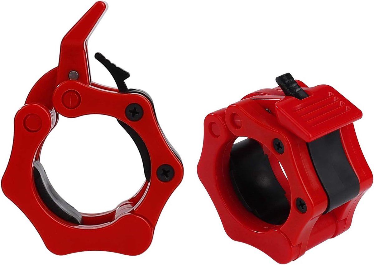 Barbell clips 5 cm - snelsluiting - stevige grip - eenvoudig te gebruiken voor krachttraining - SnelShoppen