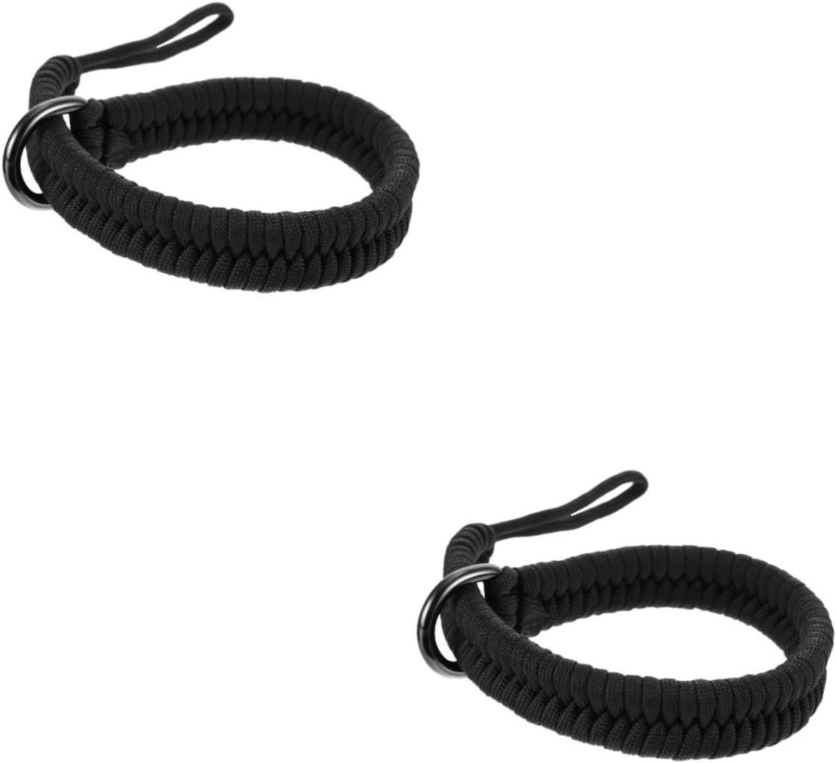Camera Polsband - Camerariem Veiligheidskoord - Camera Beveiligen - Snelsluiting Paracord - 38 cm - Zwart