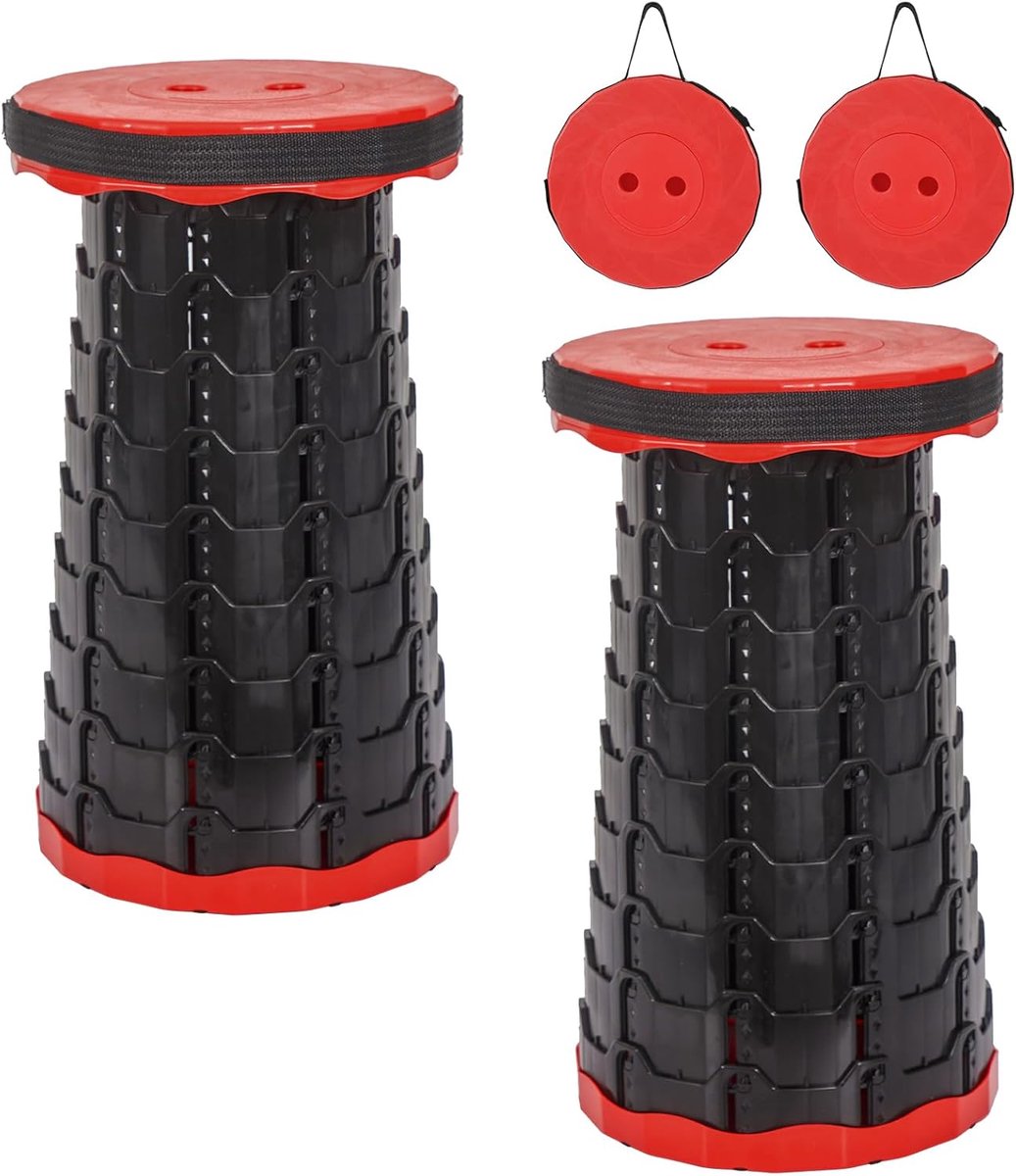 Vouwstoel met kussen - 2-pack - lichtgewicht en compact - ideaal voor camping - SnelShoppen