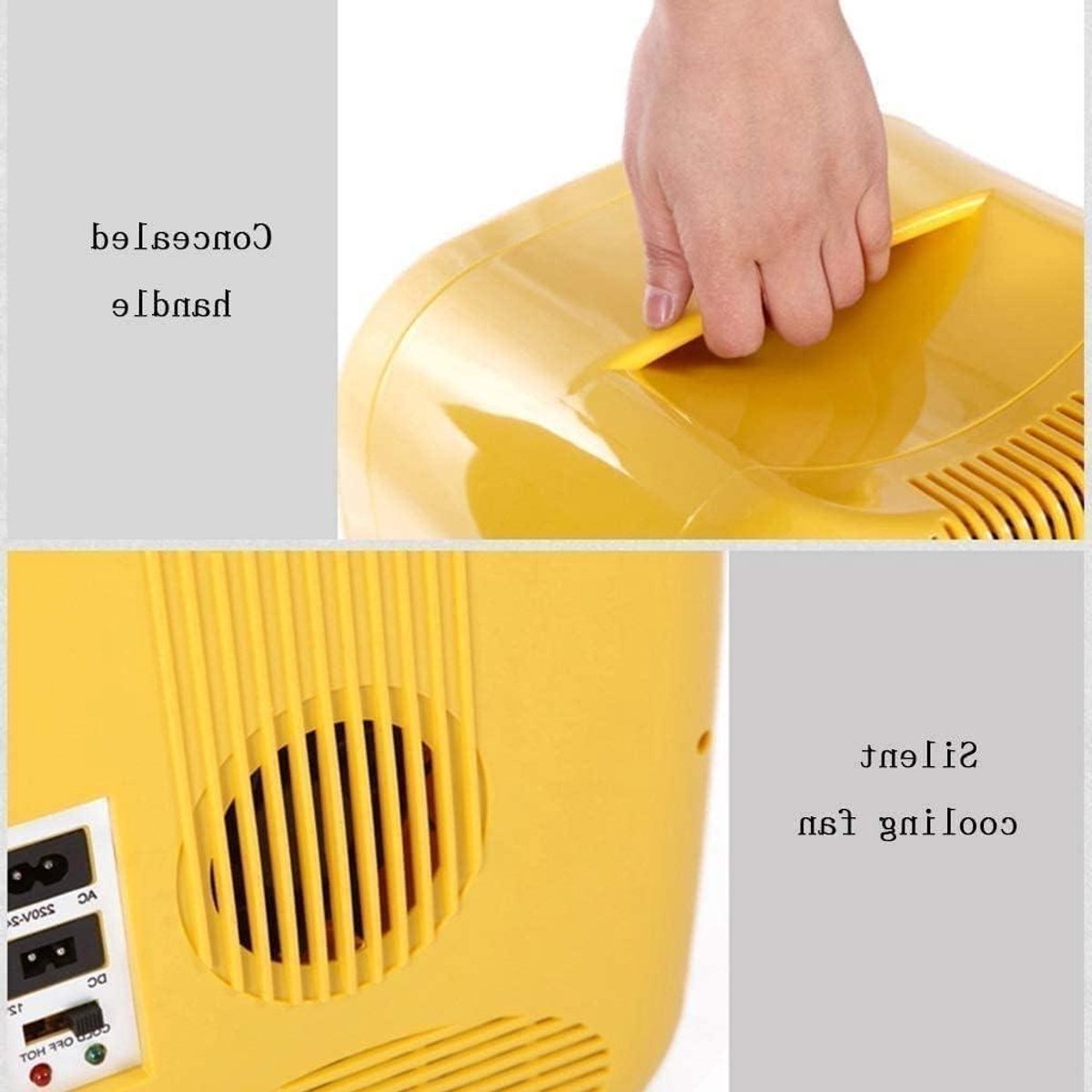 Auto Koelkast - Draagbare Cooler - Dranken Koelen - Warm en Koud - 16 Liter - Geel