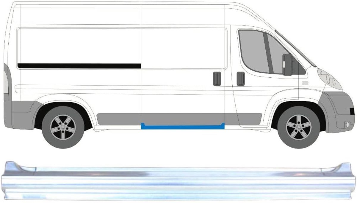 Dorpel schuifdeur voor Peugeot Boxer 2006-2025 / Rechts