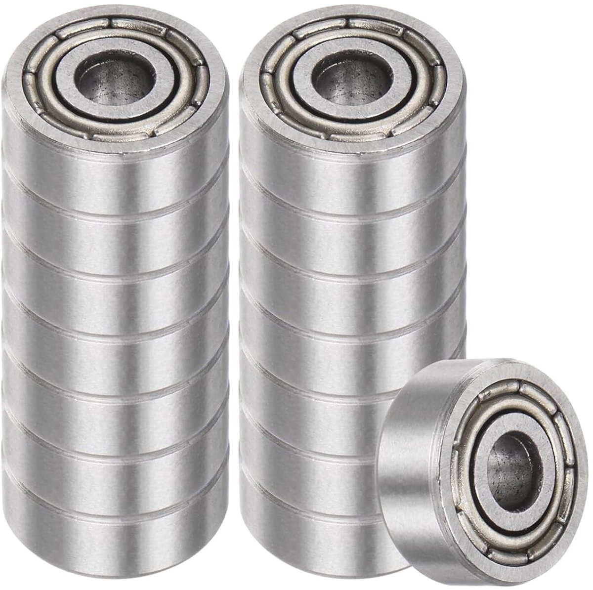 15 stuks 623-ZZ kogellagers met diepe keel, [3 mm gat x 10 mm OD x 4 mm dikte], dubbel afgeschermd metaal, P6 lagers voor industriële apparaten, koolstofstaal, Z1