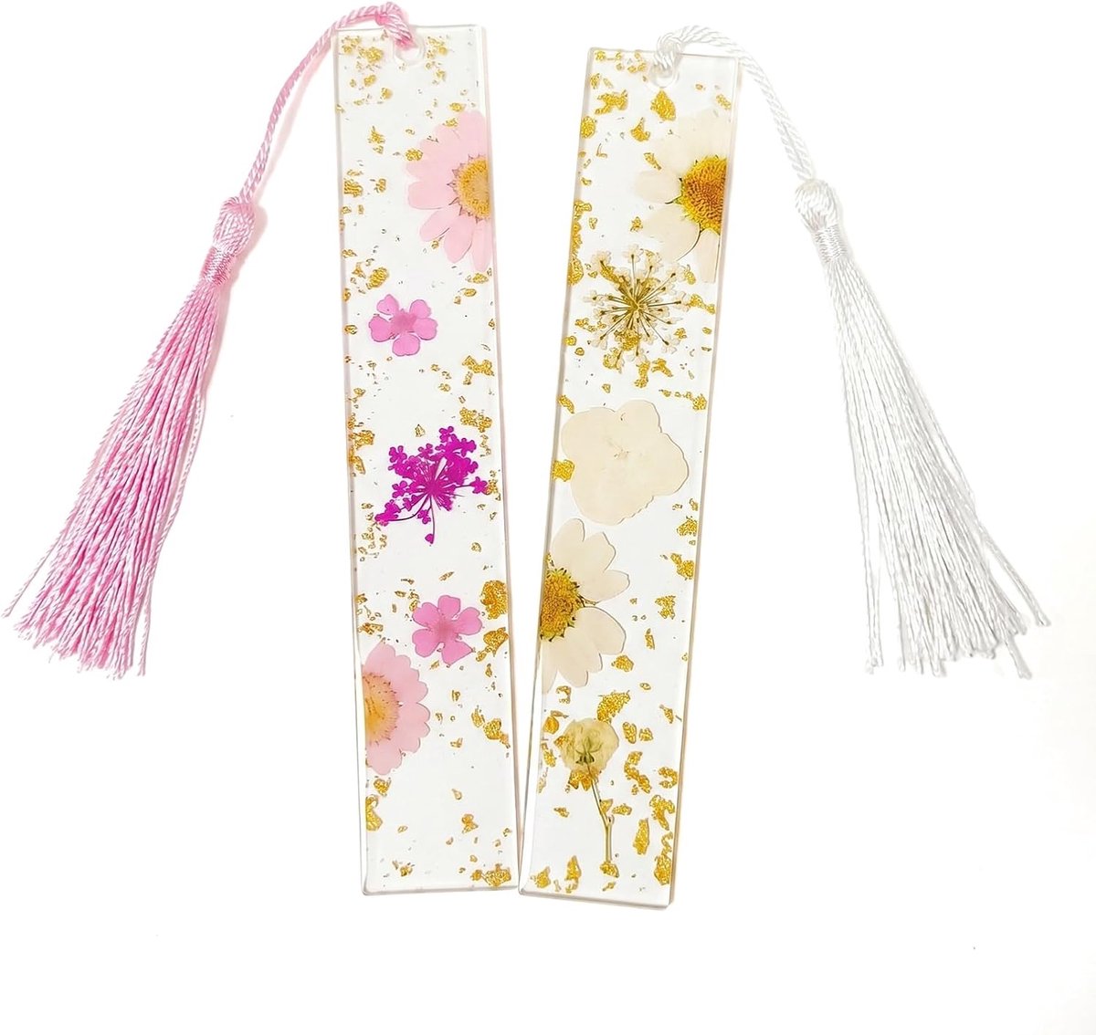 2 stuks bladwijzers van transparant acryl, elegante bladwijzers voor boeken, boekaccessoires, cadeau voor lezers, vrouwen en kinderen, doorzichtige boekenhouders voor school en kantoor