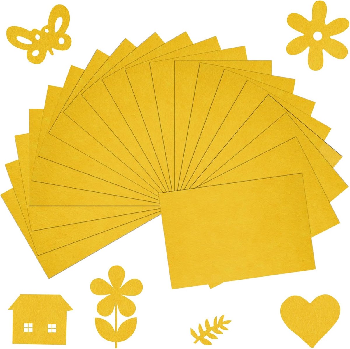 Stof Vellen 8 "x 12" Diverse Kleur Vilt Stof Vellen Voor Ambachten Diy Handwerk Naaien Vierkanten Patchwork Nonwoven
