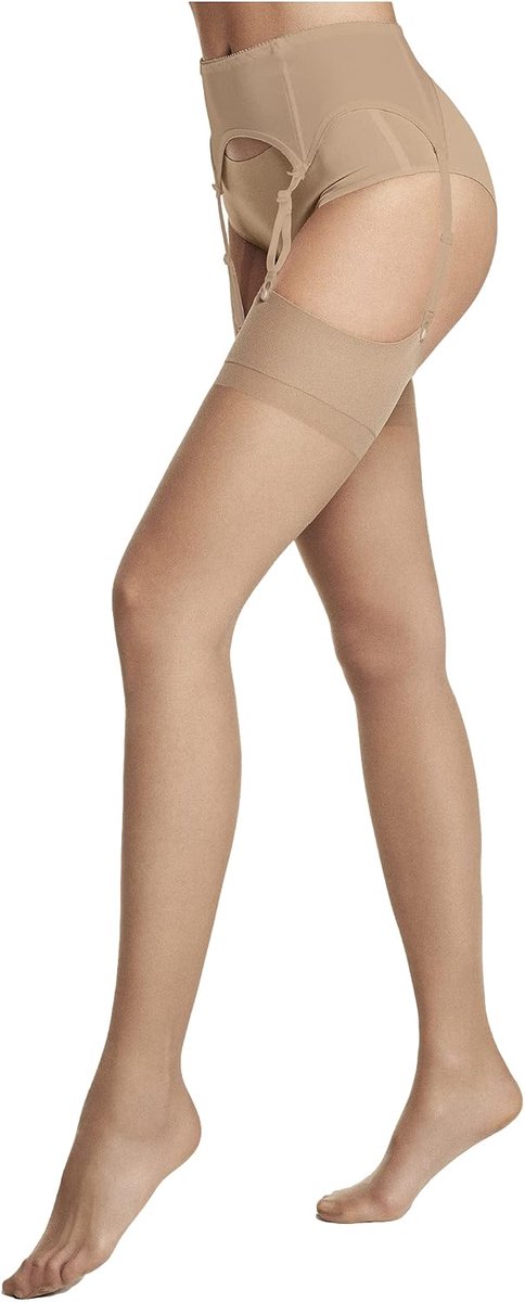 Jarretelkousen voor dames met kant en jarretelgordel Parijs Stockings. Kousen dames en dikte 15 denier. Kousen voor dames, steunpanty