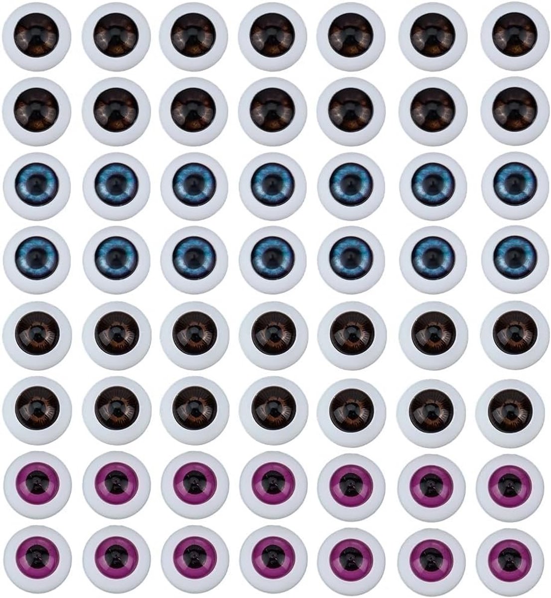 Ogen 10Mm Half Ronde Oogballen 4 Kleuren Eye Acryl Holle Oogbal voor Gevulde Dier Amigurumi Halloween Party Decor Sculpturen Rekwisieten