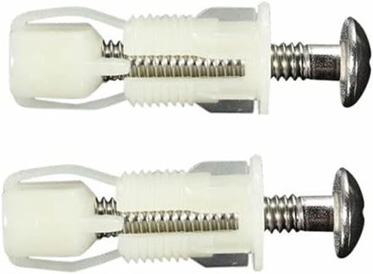 6 stuks wc-bril scharnieren schroeven wc-bril bevestigingen wc-bril boutset toiletbril vervangende onderdelen kit