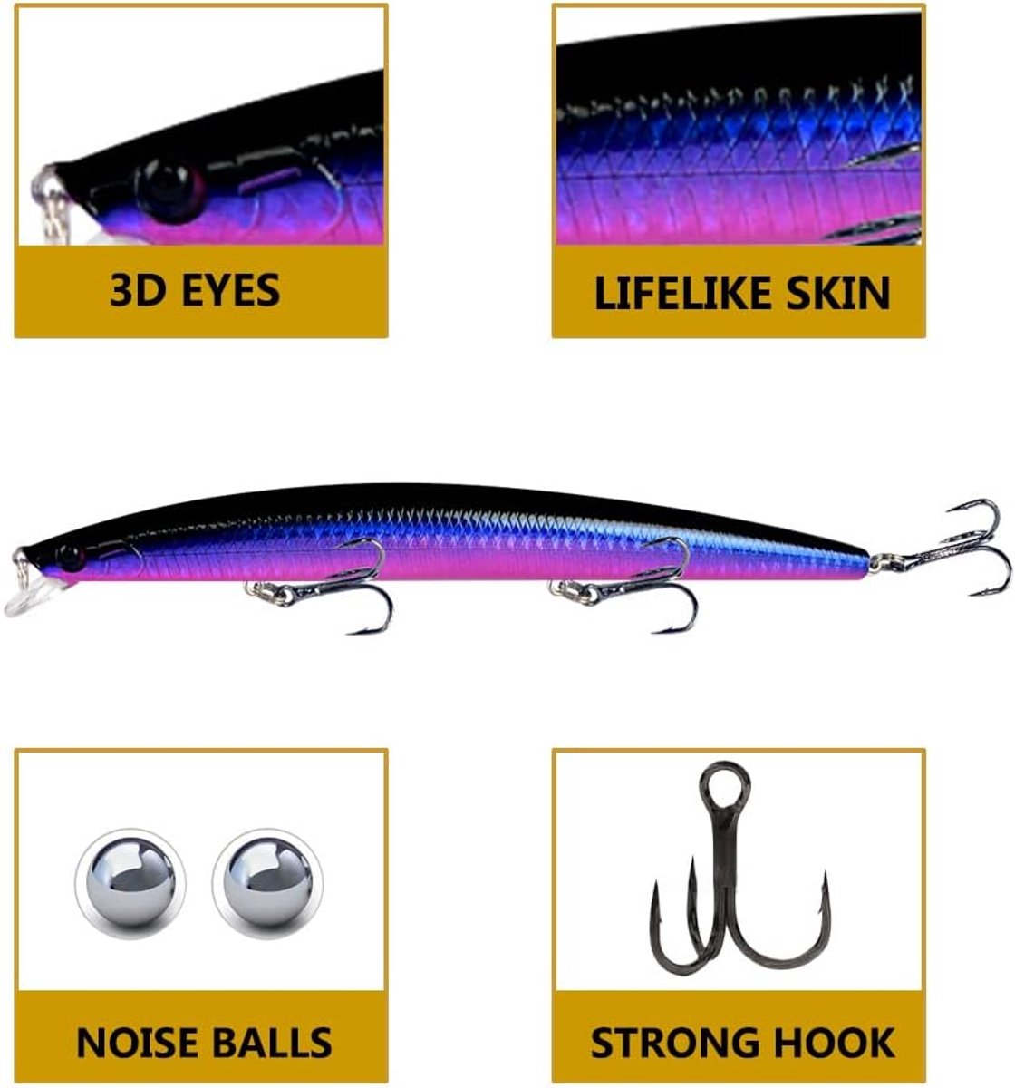 Casting Jig Metalen Slice Vissen Lokt Spinning Vishaak Vishaken voor Vissen, Spinners & Spinnerbaits