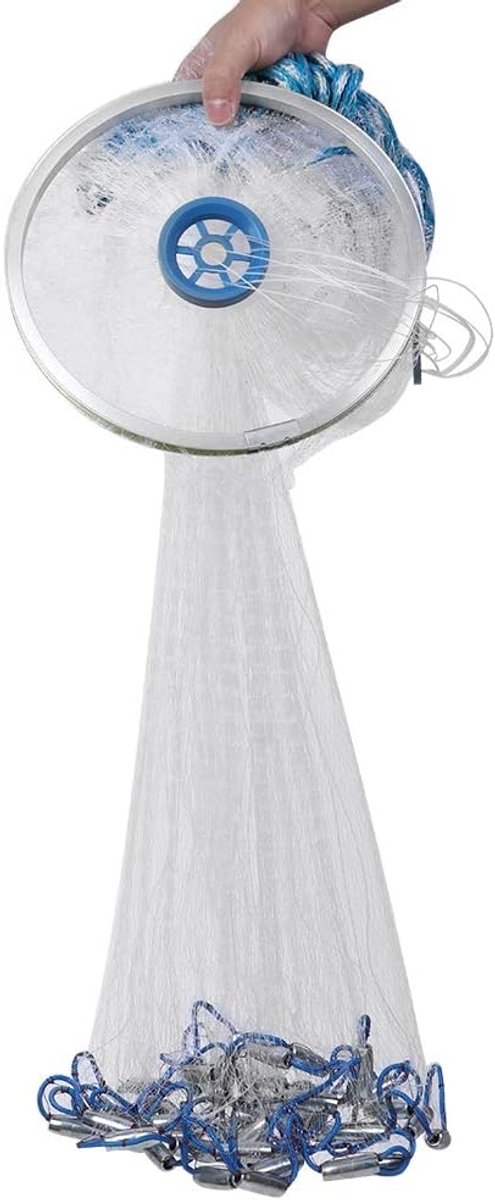 Vissen Cast Net - Draagbare Duurzame Hand Gooi Vis Mesh Net Vangen Vissen Netwerk Val Accessoire