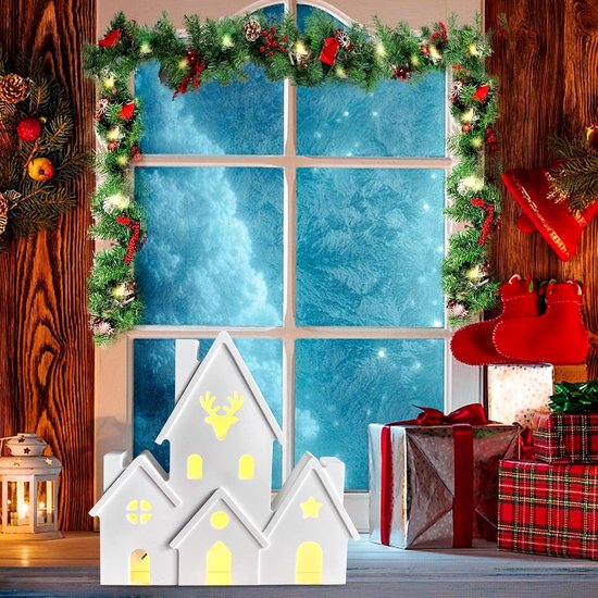 Vormen Gießformen Huis, Gießformen siliconen huizen met elchmotief, kerstsiliconenvorm huis, gietvormen voor gips, epoxyhars vormen, Gießformen huizen voor de DIY geurkaarsenproductie — afbeelding 4