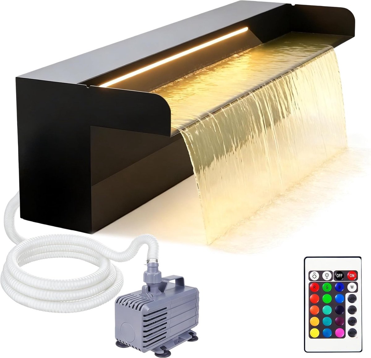 Vijver 60W 3000L/H met pomp en ledlicht