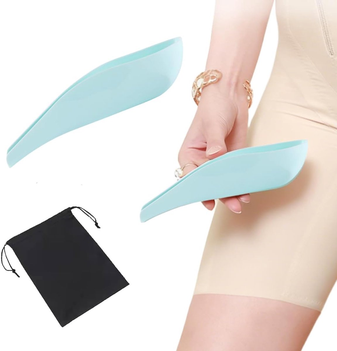Hard met opbergtas, staande plas voor dames, pis staand, dames, urinoir voor dames (blauw)
