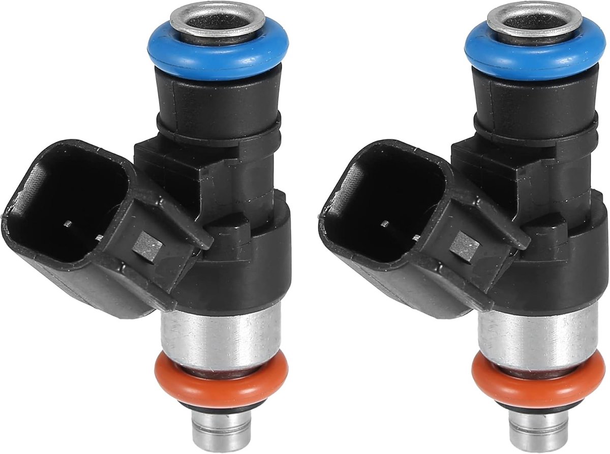 2 stuks auto brandstofinjector injector spuitpistool injectieventiel adapter injector vervanging 2521068 zwart
