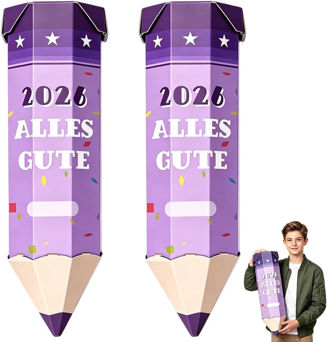 2 stuks geschenkzakjes voor school, mini-schoolzakjes om te vullen, geschenktas, geschenkverpakking voor schoolbeginners, schooltas in potloodvorm voor schoolbenodigdheden voor de eerste