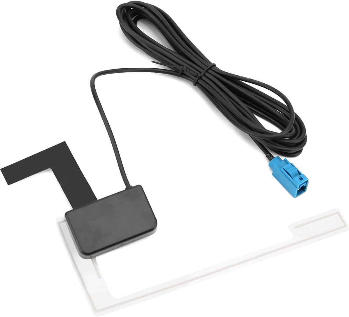3 meter DAB actieve antenne, actieve DAB+/FM/AM-antenne, compatibel met VW, Audi, Škoda, Seat, BMW, Mercedes-Benz, compatibel met RNS 310 315 RCD 510 310 Discover Pro Media Navigatie HDD-systeem