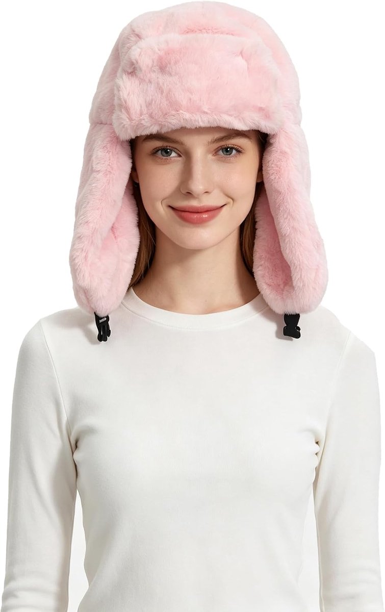 & Lily Winter Trapper Hoeden met Oorkleppen voor Mannen Vrouwen Zacht Warm Pluche