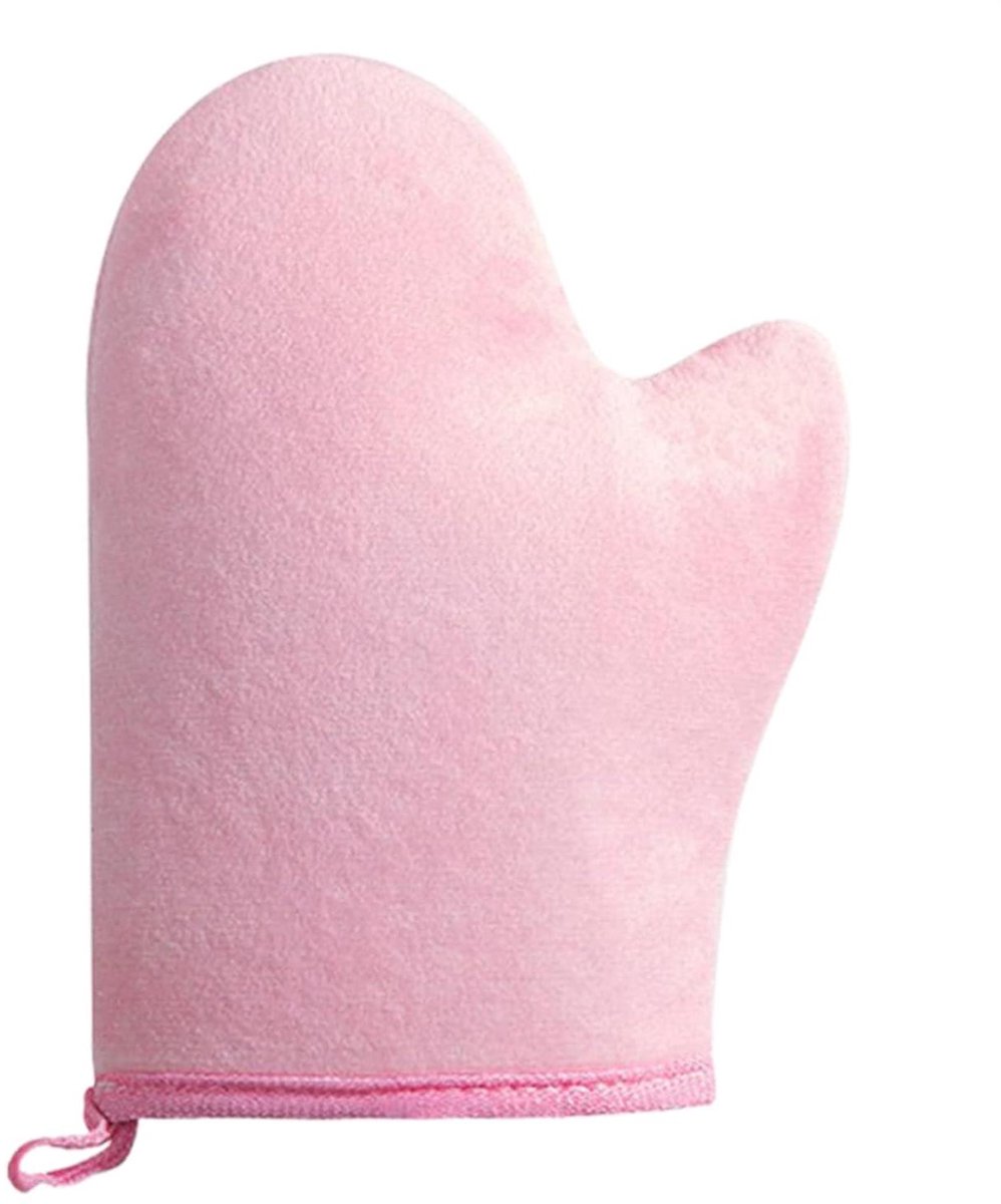 Bruiningshandschoen - Applicator Mitt Zelfbruiner Tool - Gelijkmatig Bruinen - Waterdicht & Oliebestendig - 18 x 15.5 cm - Roze