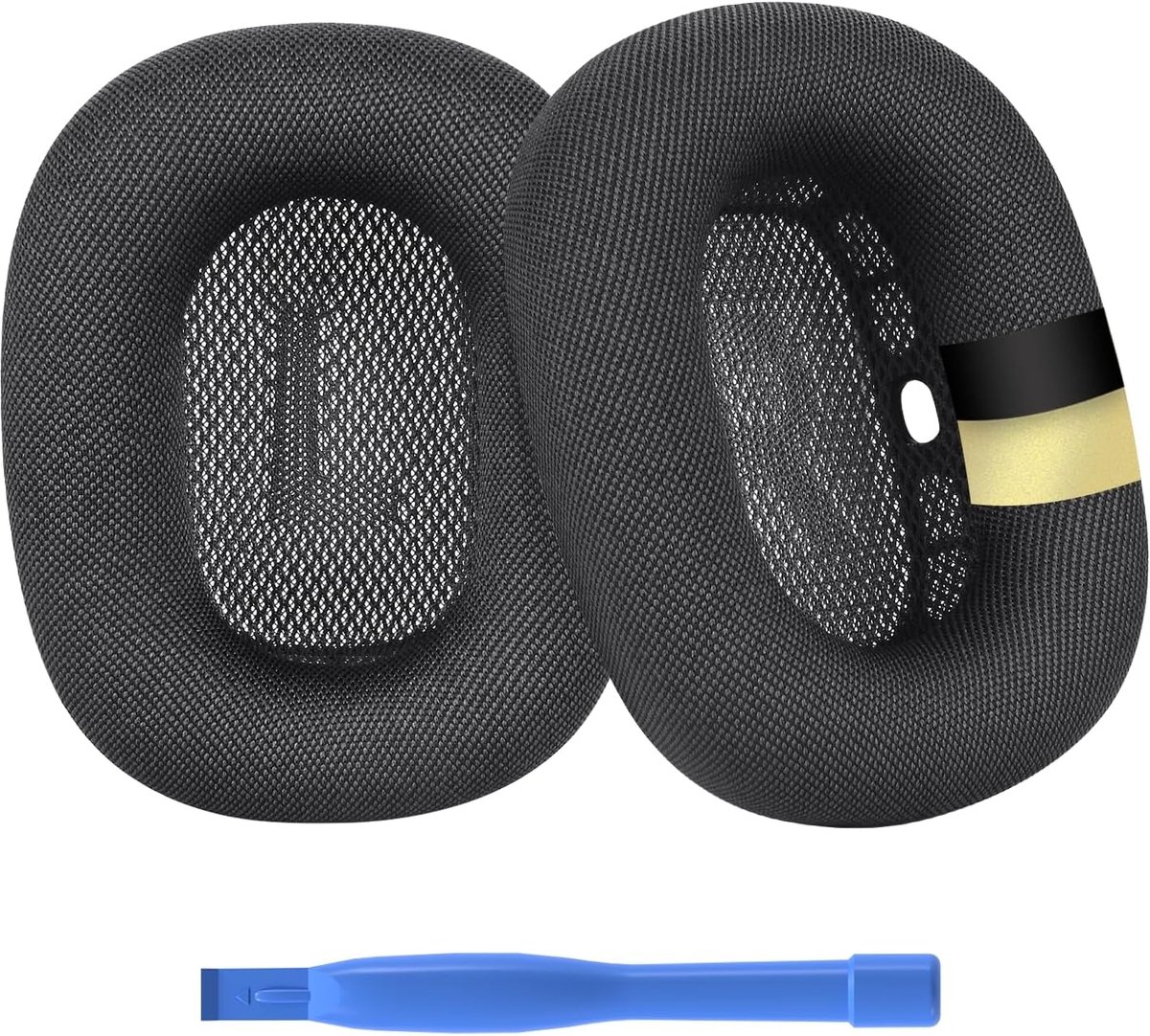 Oorkussens voor AirPods Max Hoofdtelefoon van MMOBIEL – Mesh Fabric Koptelefoon Oorkussens – Noise Isolation Hoofdtelefoon Earpads – Groen (Grijs, Mesh Fabric met Siliconen Laag)