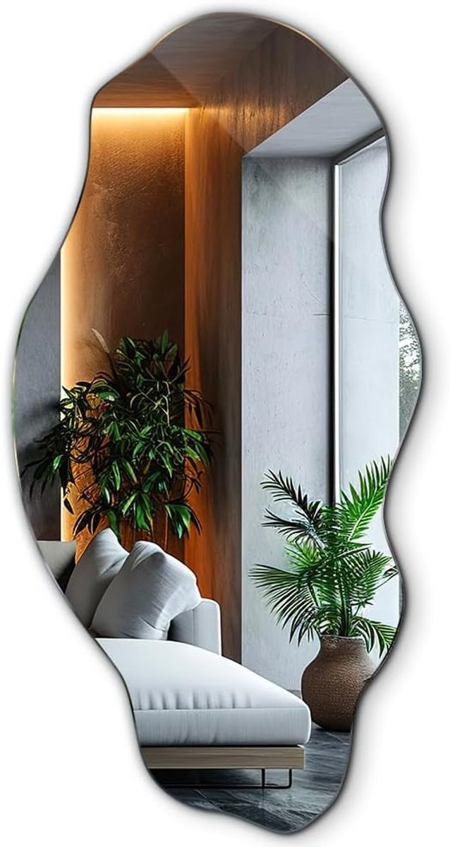Onregelmatig Organische 45x90 cm Vlek Vormige Spiegel voor Make-up Badkamer Slaapkamer