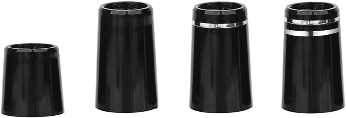 10 stuks effen zwarte platte golfijzeren putterhulzen voor 0,370/0,355/0,355 schacht, plastic golfhulzen, vervangende golfclubschachten, accessoireset (13 x 12,7 mm, 370)