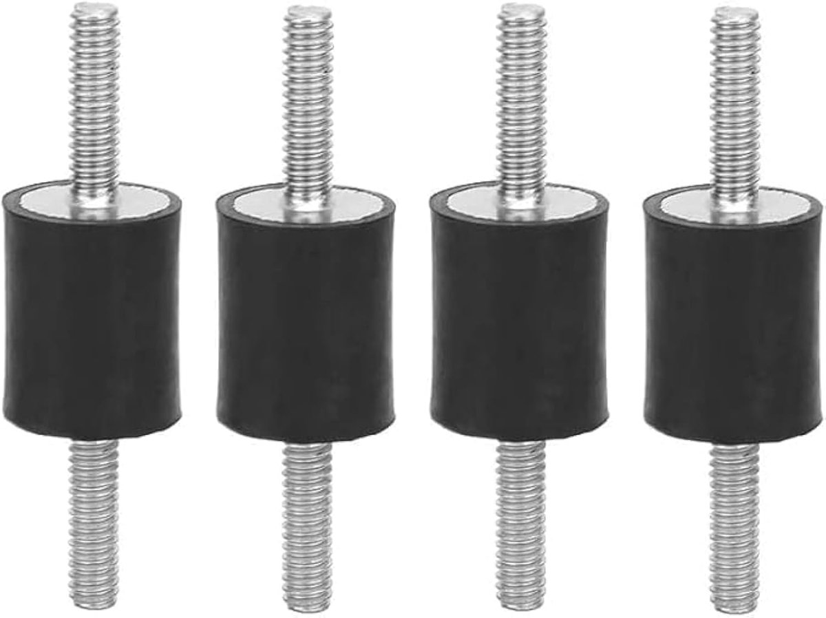 Schokdempers, 4 stuks M6 rubberen bevestigingen mannelijke anti-vibratie Silentblock auto boot spoelen (VV20 * 20 M6 * 18)
