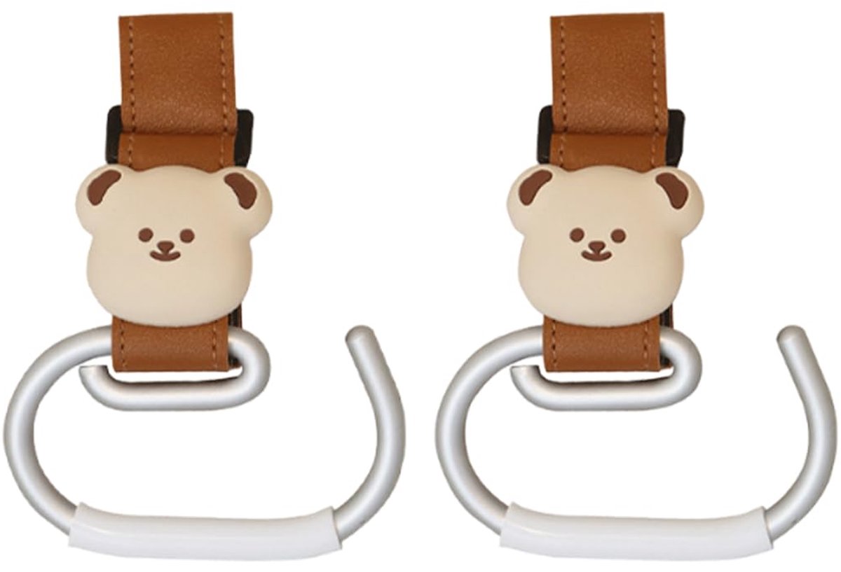 Kinderwagen haken 2 stuks - universeel - licht en robuust - veilig tassen ophangen - SnelShoppen