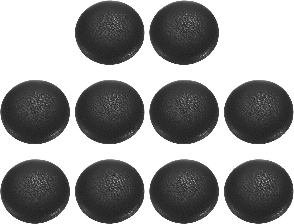Knopen, 18 mm (28 l), diameter ronde metalen schacht, vervangende naai-knoppen, voor kledingdecoratie, accessoires, doe-het-zelf, zwart