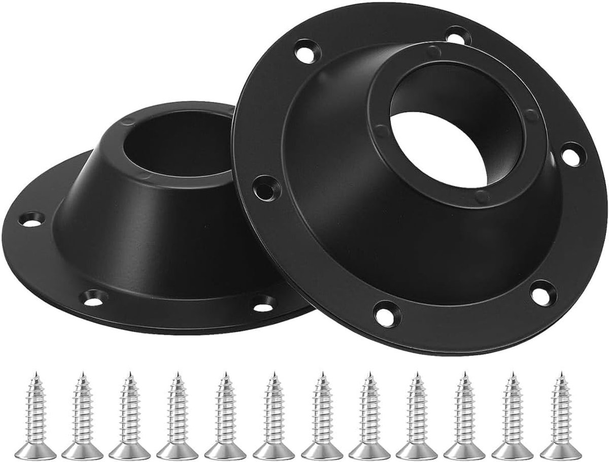stuks RV Caravan Tafelbevestiging - Aluminium Basisbevestiging voor Campervan en Motorhome, Zwarte Accessoire voor Jachttafels, Compact Formaat 16,7x16,7x4,5cm