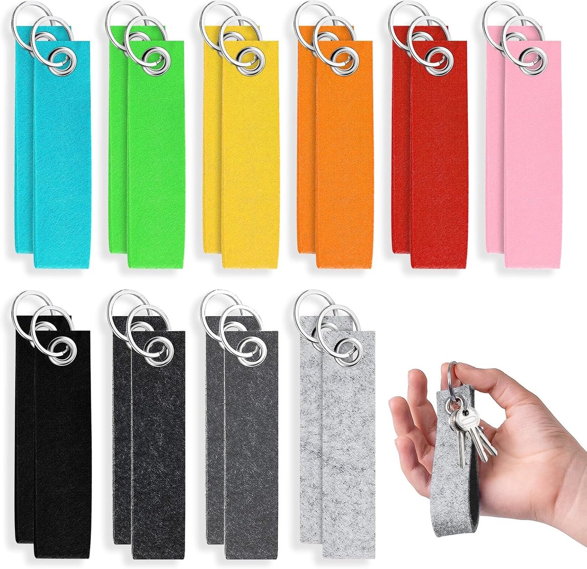 Sleutelhanger Blank Sleutelhanger Vilt Blank Plotter Blank Vilt Sleutelhangers voor DIY Decoratie