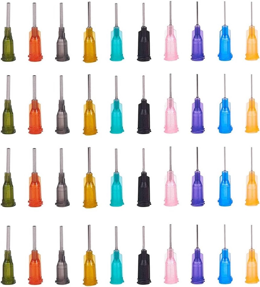 Naald, 100 stuks tip spuit naalden, naaldtip lijm applicator, voor het aanvullen van lijm, inkt, smeermiddel (9 verschillende maten)