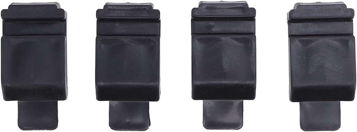 4 -stcs Deurslot Rubberen Fix Set Slijtselruis Reductie Deur Slotkit voor W123 W126 Duurzaam Warmte Rubberen Materiaal Eenvoudige Installatie