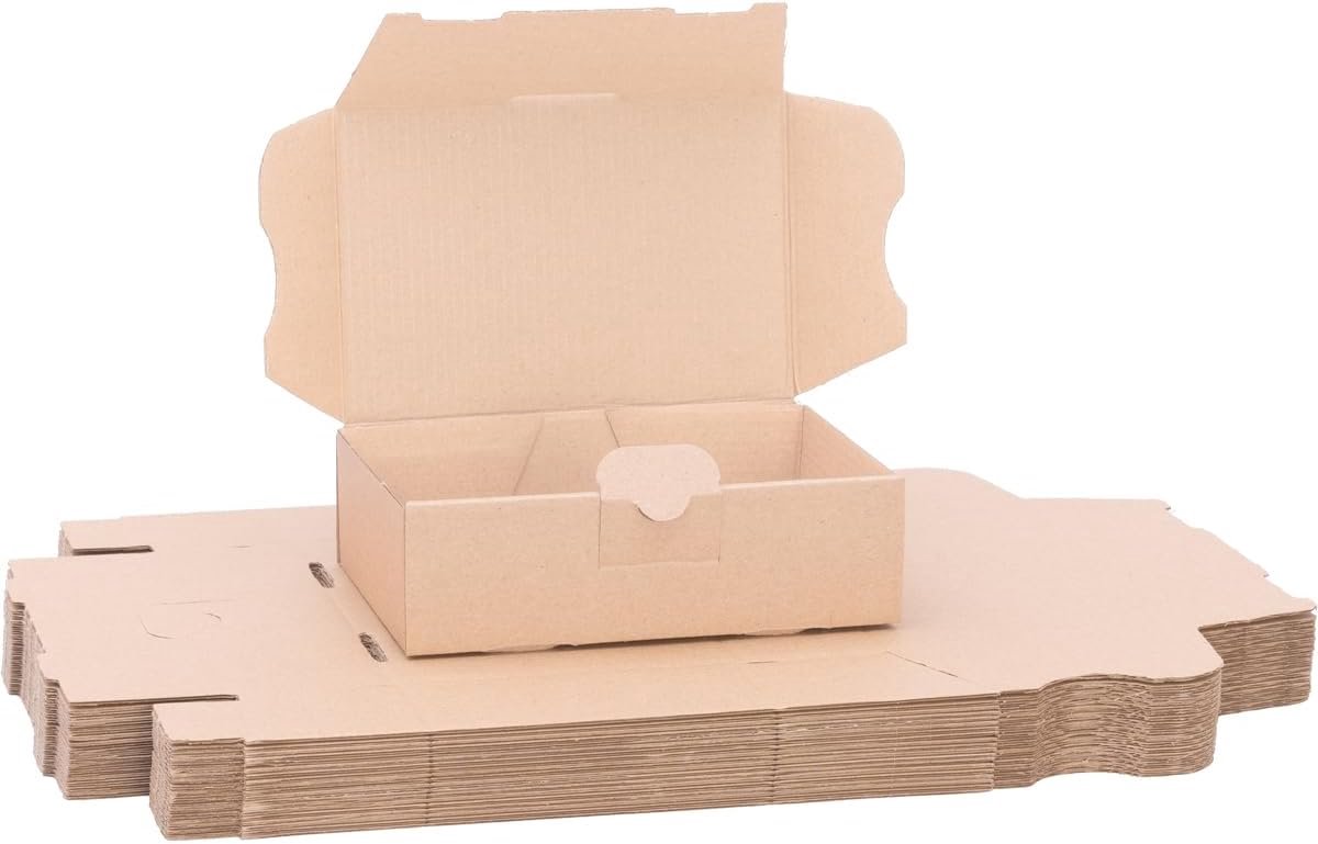 Verpacking Maxi-briefdozen, 160 x 110 x 50 mm, maxibrief, bruin MB 1, binnenmaat van 150 x 105 x 46 mm, verzenddoos, vouwdoos, verzenddoos, boekenzending, optimaal geschikt voor verzending, 500 stuks